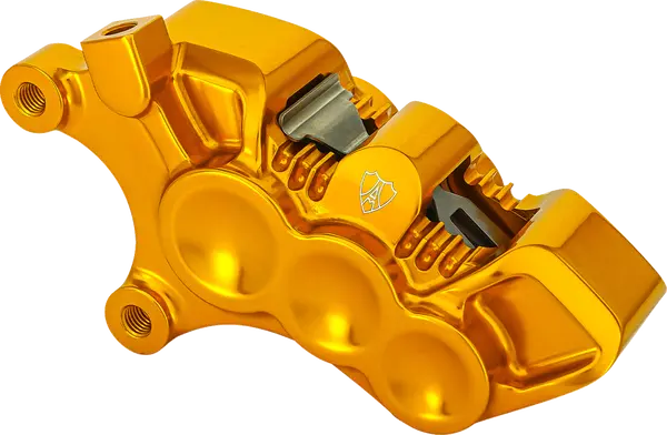 ARLEN NESS Ness Tech Six-Piston Differential Bore Caliper gold 356mm Harley Davidson FLD / FLDE 1450-1977cc 06-25