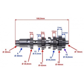 Gearbox gear SHINERAY XY125-10D