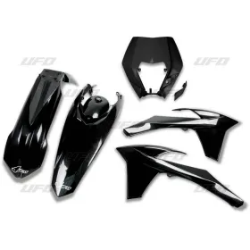 UFO Plastic kit black KTM EXC / EXCF 125-500 12-13