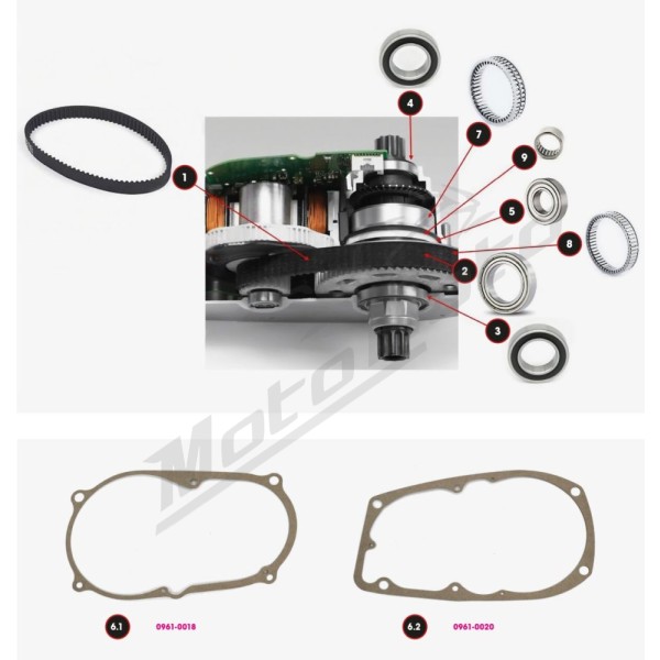BLACK BEARING Gasket for Motor Brose Drive C / T / TF / TS