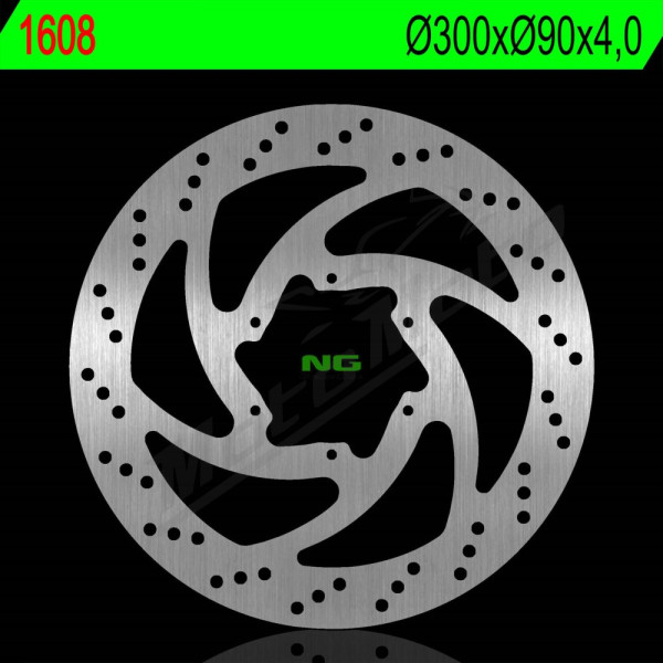 NG Front Fixed Brake Disc 300x90x4.0mm Aprilia / Beta / MH / Peugeot 50-125cc 06-22