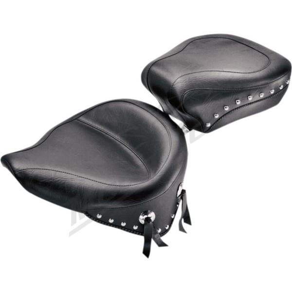 MUSTANG Wide Vintage Solo Seat Harley Davidson FLST / FLSTC / FLSTF / FLSTN / FLSTS / FXST / FXSTB / FXSTC / FXSTS / FXSTSB 1340cc 85–99