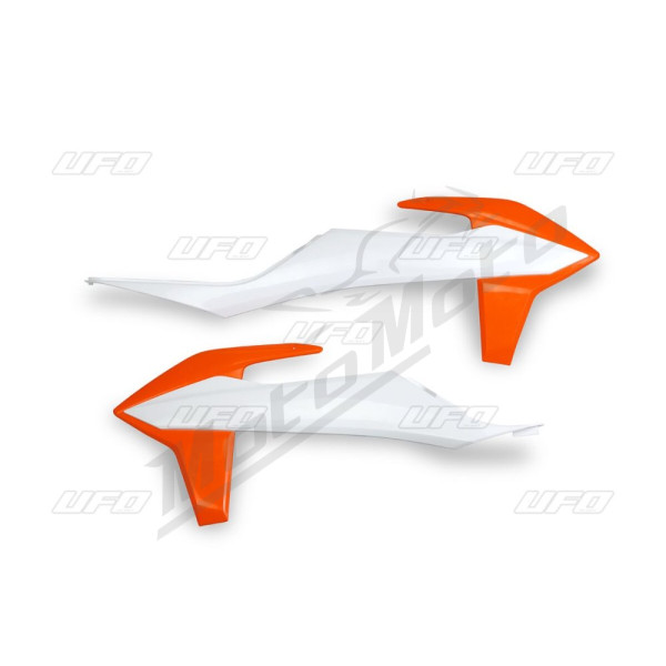UFO White Radiator Covers For KTM EXC / EXC-F / SX / SX-F 125-500cc 19-23