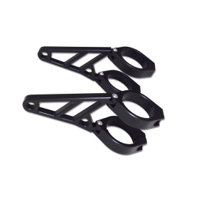 HIGHSIDER Pro Headlight bracket set black Ø38-41