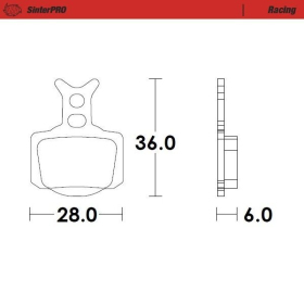 MOTO-MASTER Racing Brake Pads Offroad Gas Gas / Husqvarna / KTM 50 23-25