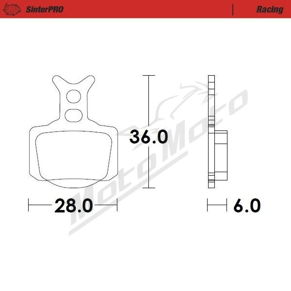 MOTO-MASTER Racing Brake Pads Offroad Gas Gas / Husqvarna / KTM 50 23-25