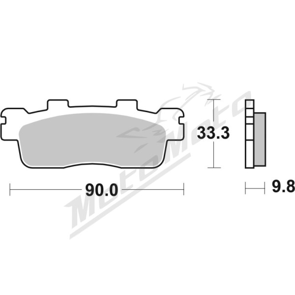 SBS MS Scooter Maxi 204MS Sintered Brake Pads Kawasaki / Kymco 125-300cc 10-24