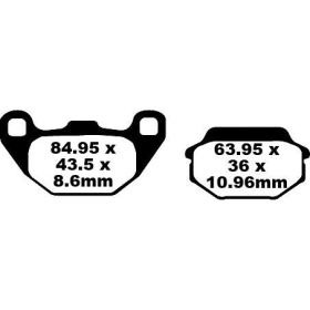 EBC SFA Brake Pads KYMCO / SYM 50-200cc 00-23