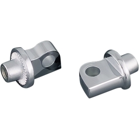 KURYAKYN Male-Mount Footpeg pivoting Adapters Harley Davidson FLD / FLHR / FLHT / FLHTC / FLTRX / FXD / XL / XR 500/1977 83-24 