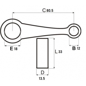 Connecting rod HONDA SZ50