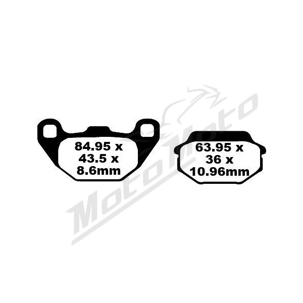 EBC SFA Brake Pads KYMCO / SYM 50-200cc 00-23