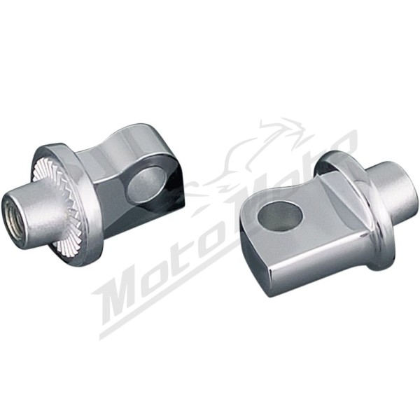 KURYAKYN Male-Mount Footpeg pivoting Adapters Harley Davidson FLD / FLHR / FLHT / FLHTC / FLTRX / FXD / XL / XR 500/1977 83-24 