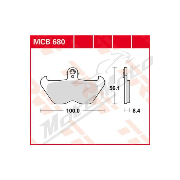 TRW Organic Allround Brake Pad BMW K / R 850-1200cc 88-01