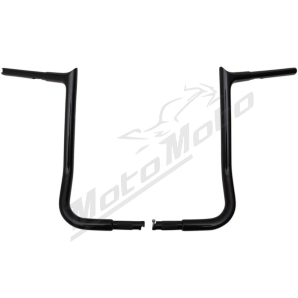 FAT BAGGERS INC. Pointed Top Handlebar Black 91.5x40.5cm Harley Davidson FLH / FLHT / FLHTCU / FLHTCUI / FLHXST 1340-1923 86-22