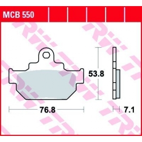 BRAKE PADS TRW MCB550 STANDARD 