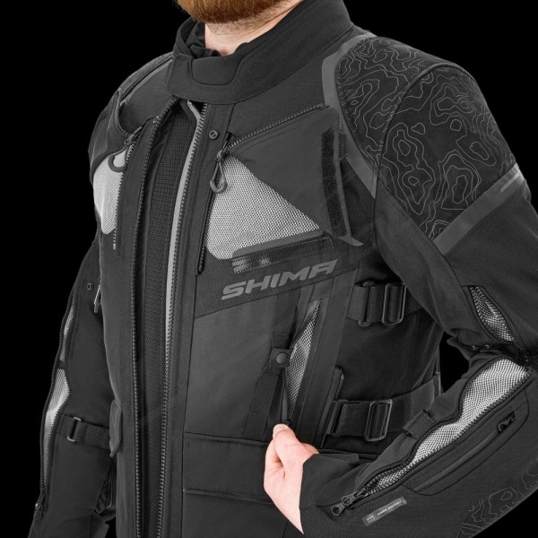 Shima TRACKER Men Textile Jacket Black