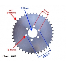 Rear sprocket ATV 200 40Teeth