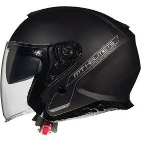 Mt sale open jet helmet with thunder 3 sv jet solid