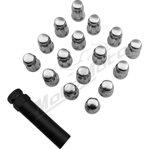 MOOSE OFFROAD FOUR WHEEL Splined Lug Nuts M12 x 1.50 16pc.