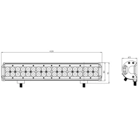 Kinwons Universal Led Bar 10-30V 108W Combo
