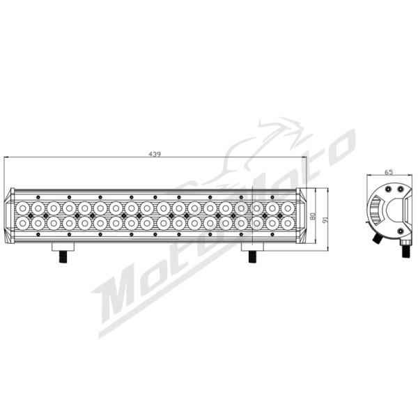 Kinwons Combo Universalus Papildomas žibintas 10-30V 108W