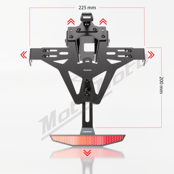 HIGHSIDER Akron-RS Pro License Plate Holder Kawasaki Z 900 2025