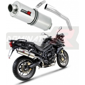 Exhaust kit DOMINATOR OVAL TRIUMPH TIGER 800 XC/XR/XRX/XCX/ XRT/XCA 2015 - 2017