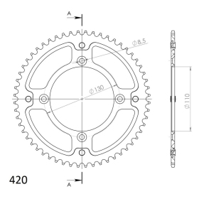 Supersprox Stealth Rear sprocket 272-209-RST Honda CR / CRF 85-150 03-22