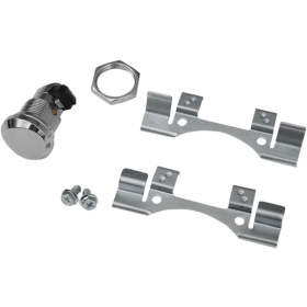 DRAG SPECIALTIES Push-Button Fuel Door Latch Kit Harley Davidson FLHRCI / FLHRI / FLHRSI 1340-1977cc 92-24