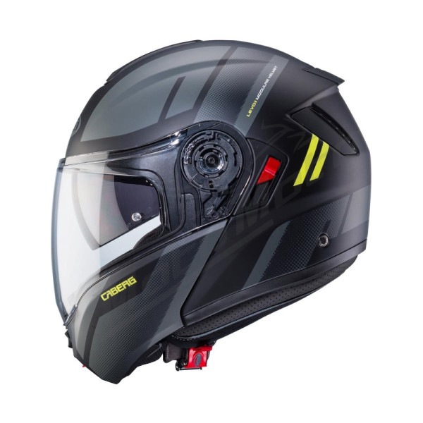 Flip-up Helmet Caberg Drift Evo X Manta Matte Black/Gray/Fluo Yellow