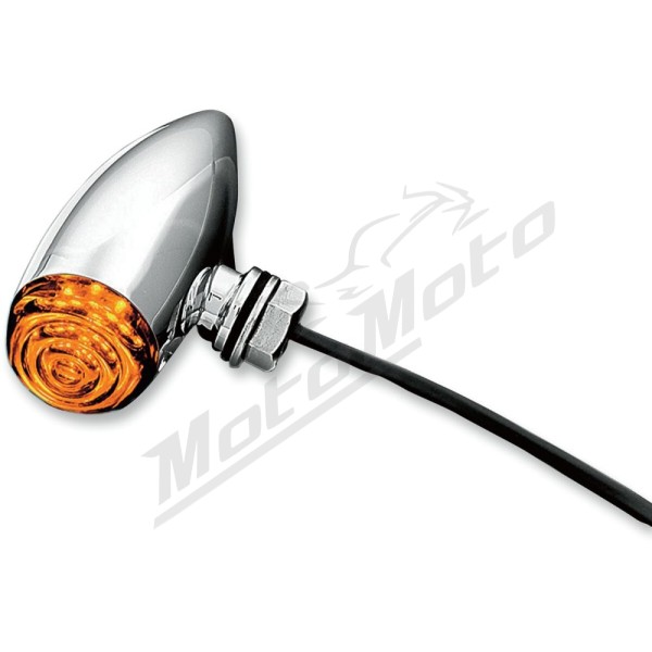 KURYAKYN LED Mini Universal Marker / Turn Lights Chromed