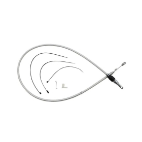MAGNUM SHIELDING Chrome Quick Connect Upper Clutch Cable Harley Davidson FLFBS / FLFB / FLSL / FLTRXS / FXLR 1750/1977 18-24 112cm