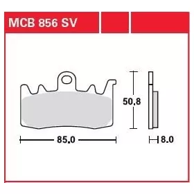 TRW SV Series Sindered Brake Pads Aprilia / Benelli / BMW / Can Am / Ducati / Harley Davidson / Indian / Kawasaki / Kymco / MV Agusta / Triumph 550-1250cc 13->