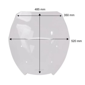 WRS Windshield Intermedio Honda NSS 750 ABS 2025 Smoke
