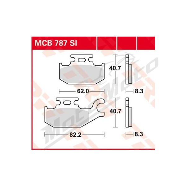 TRW SI Series Sindered Off-Road Brake Pads Suzuki LT-F / LT-A 400-750cc 05-24
