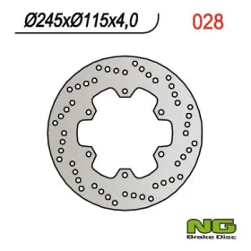 NG BRAKES Fixed Rear Brake Disc 245mm Ducati / Laverda / Yamaha 250-944cc 89-08