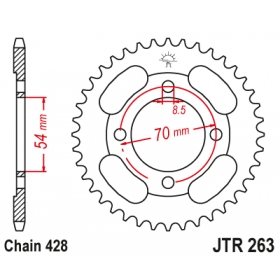 Rear sprocket JTR263