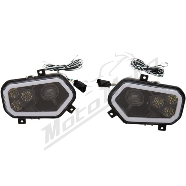 MOOSE OFFROAD FOUR WHEEL LED Headlight for UTV Polaris Sportsman 850cc 16-20