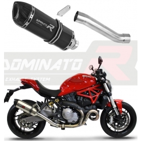 Exhaust kit Dominator HP1 BLACK Ducati Monster 821 2018-2021