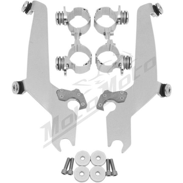 MEMPHIS SHADES METRIC No-Tool Trigger-Lock Mount Kit for Sportshield Honda / Kawasaki / Suzuki / Yamaha 90-1500 87-18