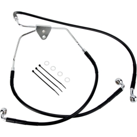 DRAG SPECIALTIES Stainless Steel Brake Line Kit Harley Davidson FLHR / FLHRC / FLHRSE / FLHT 1450-1800cc 08-13