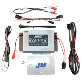 J & M JMC ROKKER 200 W 2-Channel Amplifier Kit Harley Davidson FLTRK / FLTRX / FLTRXS 1750-1977 15-24