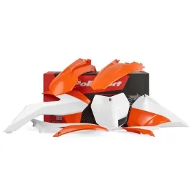 Polisport plastic kit KTM EXC, EXC-F 125/500cc 14-16 Orange / White
