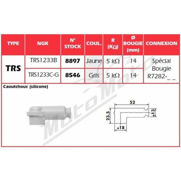 Spark plug cap NGK TRS1233B
