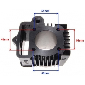 Cilindro komplektas MaxTuned ATV horizontal AC 50cc -> 80cc / Ø40 -> Ø48 / PIN Ø13 4T