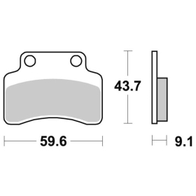 Sbs Brakepads 141HF Ceramic Benelli / CPI / Garelli / Italjet / Keeway / Kymco