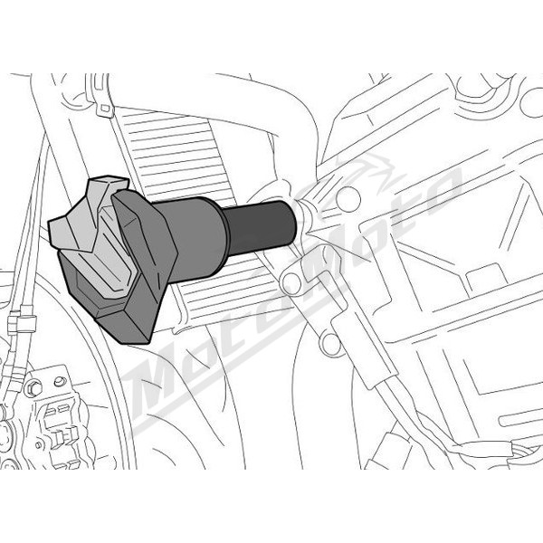 PUIG R19 Slaideriai Yamaha MT-09 / Tracer-9 890 13-24