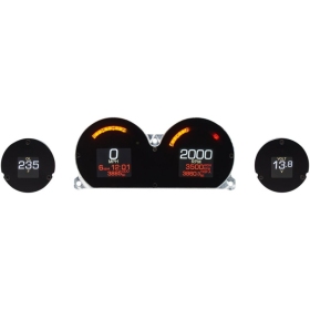 DAKOTA DIGITAL Four-Gauge MLX Series Kit HARLEY DAVIDSON FLHT / FLHTCU / FLHTCUL / FLHTK / FLHXSE / FLTRX 1690 - 1977cc 14 - 24 
