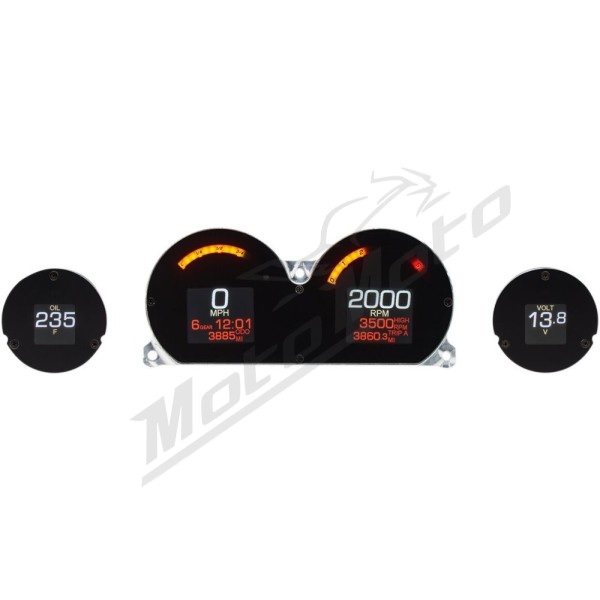 DAKOTA DIGITAL Four-Gauge MLX Series Kit HARLEY DAVIDSON FLHT / FLHTCU / FLHTCUL / FLHTK / FLHXSE / FLTRX 1690 - 1977cc 14 - 24 