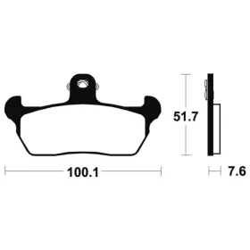 TECNIUM Street Organic Brake pads - MA141 Aprilia / Cagiva 125-600cc 86-04